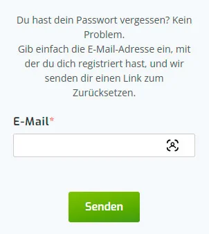 Passwort zurücksetzen Lapalingo Casino