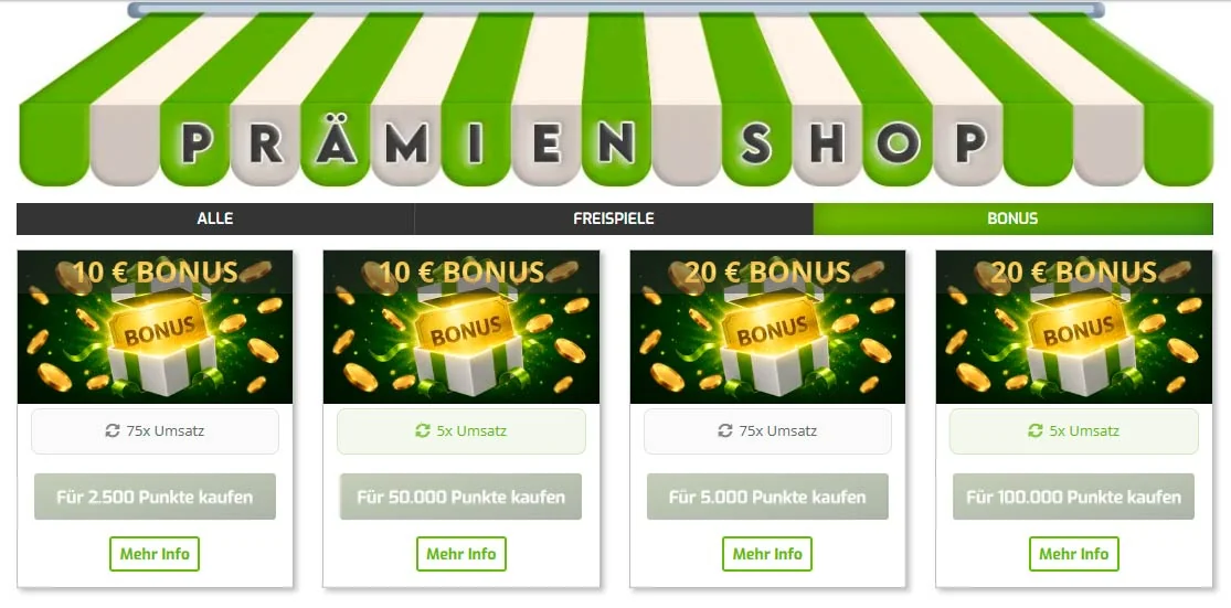 Bonusshop Lapalingo Casino