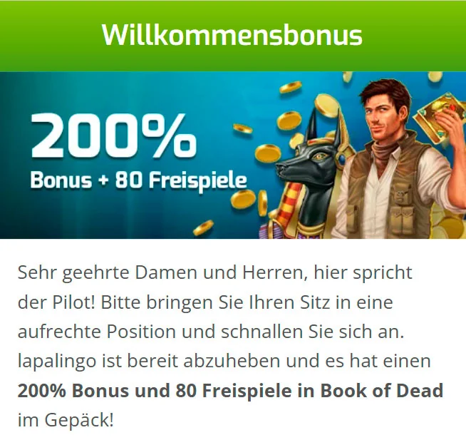 Willkommensbonus für neue Spieler